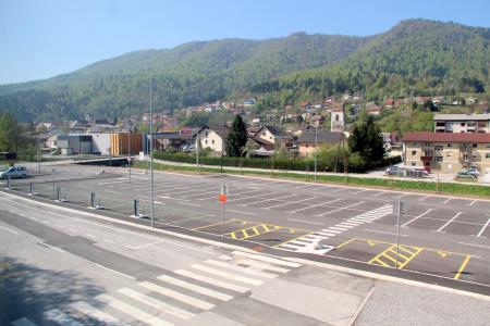 P+R Borovnica - pogled od zgoraj